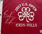 Brooks Koepka 2017 U s  Open Erin Hills Signed Golf Flag First Major Huge Auto