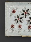 Vtg Zell Fifth Ave Carryall Minaudiere Compact Enamel Floral As Is  Repair Comb