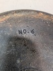 Vintage Griswold  6 Cast Iron Skillet Small Block Logo Erie Pa 699 Sits Flat