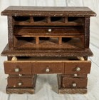 Vintage Concord Dollhouse Miniature Roll Top Desk
