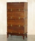 Four Rare Antique Original Chinese Export Circa 1880 Stackable Campaign Chests