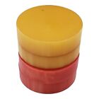 4 Vtg Bakelite Backgammon Replacement Butterscotch Red Pieces Catalin Crisloid 