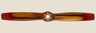 Wwi Propeller Laminated Mahogany Wood 49  Red Tips Airplane Aviation Decor New