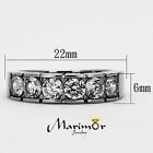 1 50 Ct Round Cut Cz Stainless Steel 316 Wedding Band Ring Women s Sizes 5-10