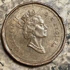 1867-1992 Canadian One Cent Mouth Open And Rim Errorelizabeth Ii Coin