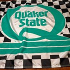 Rare Vintage Quaker State Advertising Racing Flag Banner 3  X 5  Man Cave 