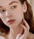 3 Pairs 14k Gold Plated Stud Earring Sets For Women Small Dainty Sterling Silver