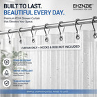 Crystal Clear Shower Curtain Liner 72x72  Peva Waterproof Bath Curtain  No Chemi