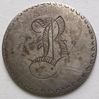 1873 Seated Liberty Dime Love Token Engraved Monogram Silver Coin