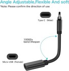 Micro Usb To C Adapter  2-pack  Female Type C Male Black 