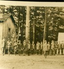 1920   s Scarce Grabill Photo Postcard Boy Scouts Bsa In Dress Uniform Formation