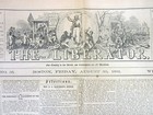 1861 Liberator Anti-slavery Newspaper W Colored Educational Institute In Canada