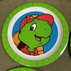 4 Vtg Nos Franklin Turtle 9  Plate Melamine Nick Jr  Nelvana Cartoon Nickelodeon