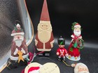 Large Lot Of Vintage Santa Decorations And Ornaments Vintage And New