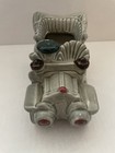 Vintage Lefton  convertible Antique Ceramic Car Planter Gray  Made In Japan