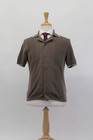 Nwt 1700 Brunello Cucinelli Men s Short Sleeve Polo Sweater W stitch Design A258