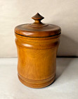 Antique Or Vintage Treenware Turned Wood Tobacco Jar