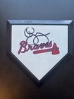 Roger Mcdowell Signed Braves Logo Mini Home Plate  jsa  Atlanta Braves