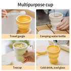 Collapsible Cup With Lid - 200ml Coffee Mug Travel Cup Folding Camping Cup