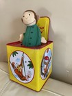 Curious George Musical Jack In The Box Toy 1995 Vintage Schylling Classic
