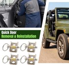 For Jeep Wrangler   Gladiator  2018   Quick Connect Door Bracket Assembly  4pk 