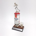 Vintage Beer League Trophy Michelob Light Anheuser Bush Flag Football Bar Decor