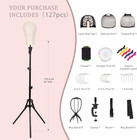 Wig Stand With Head 22 Inch Canvas Mannequin Head Set  61   Adjustable Tripod Wi