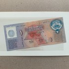 Gulf War  Desert Storm  Kuwait 1 Dinar 1993 Cu  With Booklet  Polymer Banknote
