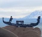 Vintage Venetian Filigree Gondola Sterling Silver Souvenir From Italy Detailed