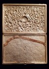 Vintage 800 Yogya Silver Thistle Design Repousse Hammered Cigarette Case