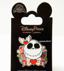 Disney Nightmare Before Christmas Jack Skellington  Trading Pin New Wings Heart