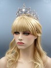 Crystal Princess Tiara Crown Wedding Bridal Party Pageant Antique Rose Gold 290