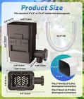 Upgraded Rain Barrel Diverter Kit For 2  x3     3  x4   Downspout  Brown