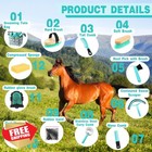 Abbylike 12pc Horse Grooming Kit Mint Green Grey Tote Bag