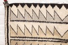 Antique Navajo Rug Textile Native American Indian 30x20 Weaving Vtg Sawtooth