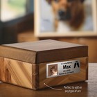 Custom Pet Memorial Urn Adhesive Metal Nameplate  Personalized Plaque For Dog