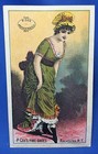 C 1900 Shoes Advertising Victorian Trade Card Coxs Rochester Wentworth Salem Ma