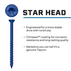 Tapcon 1 4 X 4 Inch Blue Climaseal   Star Head Concrete Anchors  50 Pcs 