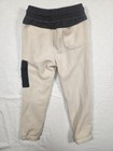 Athletic Works Boys Beige Fleece Jogger Pants M 8  Elastic Waist Pockets