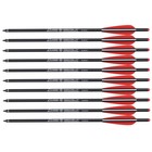 20-inch 12pcs Carbon Shaft Crossbow Arrows  W  Hunting 12pcs 100grain Broadheads