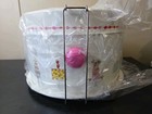 New World Market Tin Cake Carrier Metal Retro Double Tier Cakes On Pedestal 