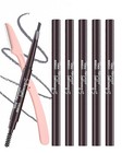 6pcs Waterproof Eyebrow Pencil Set With Razor - Gray Dual-ended Beauty Essential