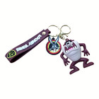 Tasmanian Devil Rubber   Metal Keychain Looney Tunes Brand New Free Shipping