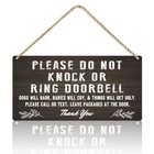 Do Not Knock Baby Sleeping Sign For Front Door  Double-sided Do Not Knock 026