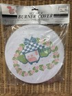 Vtg Nos 80s 90s Cottage Country House Heart Ribbon Electric Stove Burner Cover