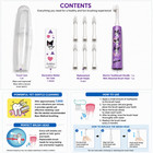 Hapica Kuromi Kids Electric Toothbrush Set Made In Japan W  6 Replacement Heads