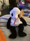 Vintage 1997 Ty Beanie Baby Fortune The Panda Plush Toy