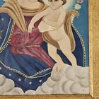 Antique Vintage Retablo Madonna And Child Oil On Tin Painting  4 Religeous Icon