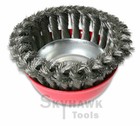 New10pc 4 x5 8 knot-type Fine Wire Cup Heavy Duty Brush Fits 4-1 2 angle Grinder