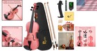 Pink Violin Set 4 4 For Beginners